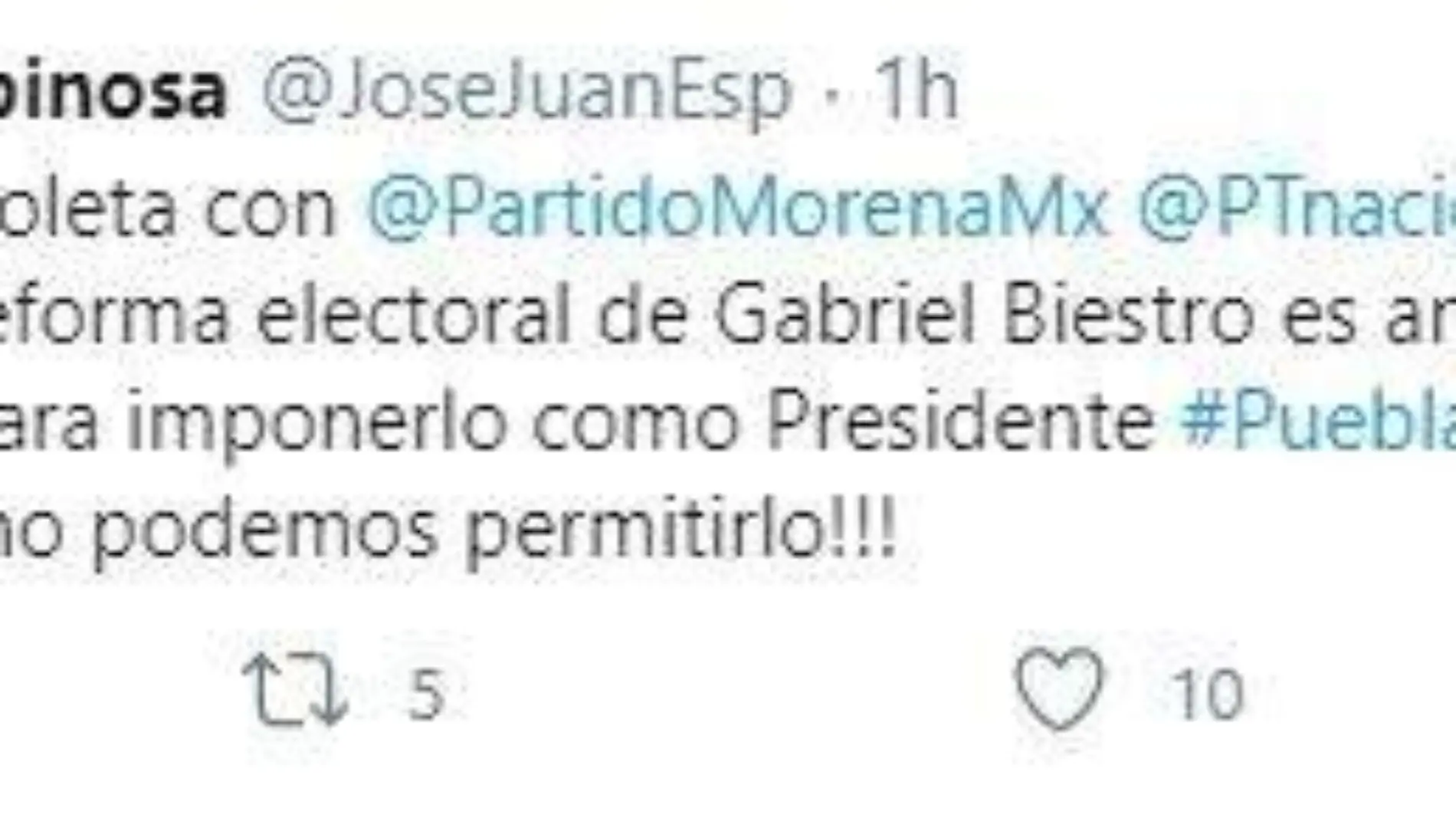 Tweet José Juan 1